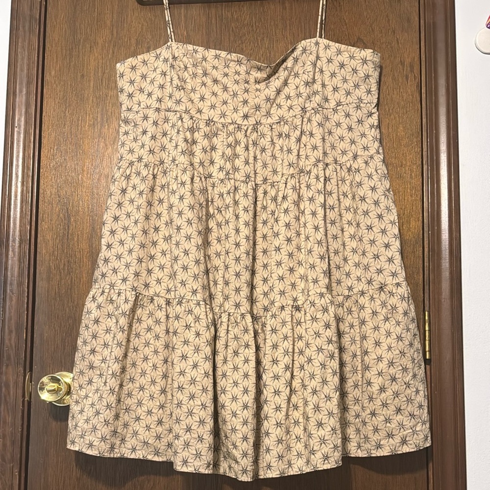 Levi's Beige and Black Patterned Dress